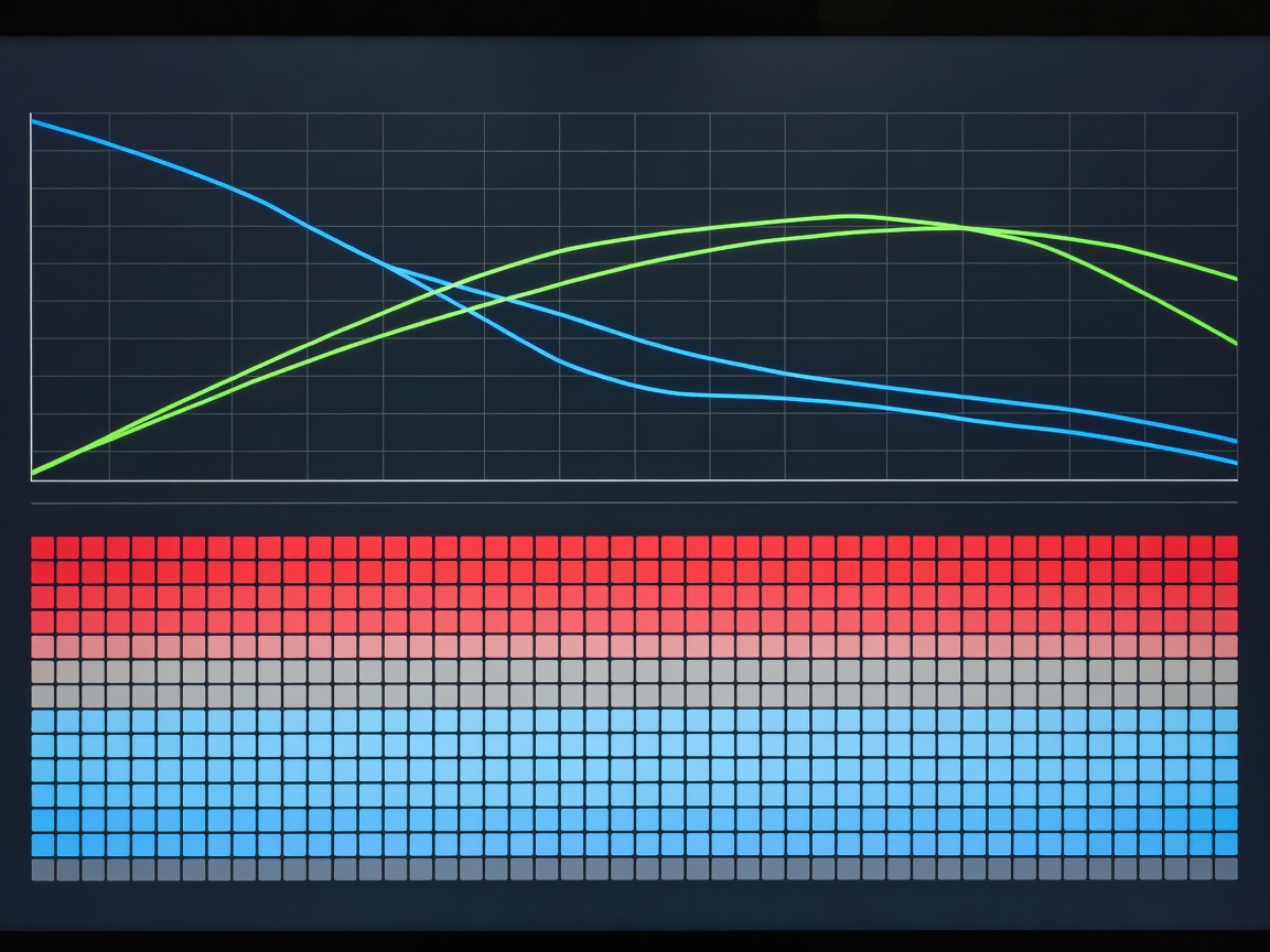 Multi-parameter benchmark dashboard showing loss gradients and accuracy curves
